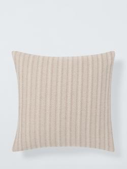 John Lewis Herringbone Cushion, Natural