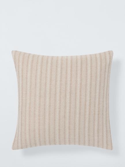John Lewis Herringbone Cushion, Natural