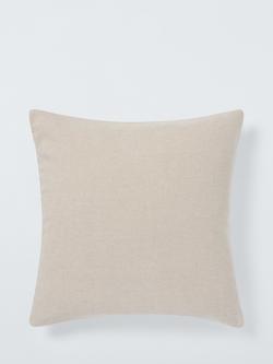 John Lewis Herringbone Cushion - view 2, Natural