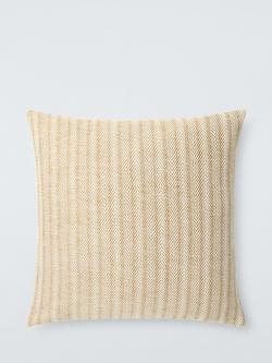 John Lewis Herringbone Cushion, Ochre