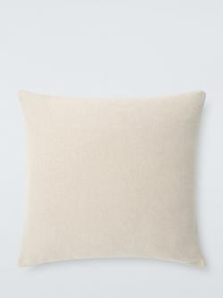 John Lewis Herringbone Cushion - view 2, Ochre