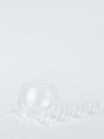 John Lewis Punch Bowl Glassware Gift Set, Clear, Clear