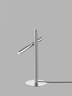 John Lewis Swivel Table Lamp - view 2, Chrome
