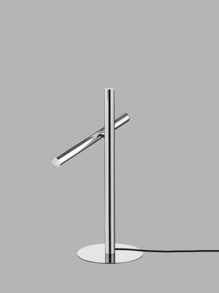 John Lewis Swivel Table Lamp - view 2, Chrome