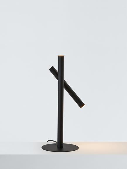 John Lewis Swivel Table Lamp, Matt Black