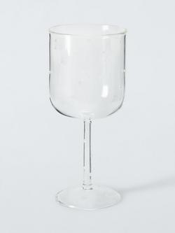 John Lewis White Polka Dot Wine Glass, Set of 2, 340ml, Clear - view 2, Clear
