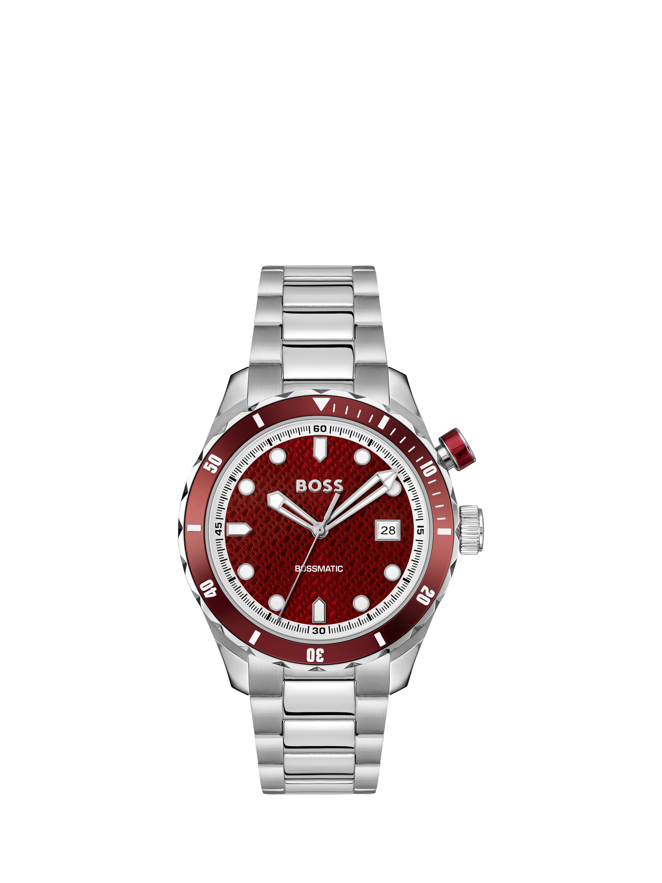 Product image 1 of 7, which shows BOSS 1514179 Men's Bossmatic Hybrid Automatic Watch