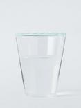 John Lewis Stripe Rim Glass Tumbler, 315ml, Light Blue/Clear