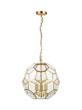 John Lewis Geometric Glass Ball Pendant Ceiling Light, Gold