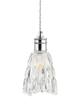 John Lewis Marlow Crystal Glass Easy-to-Fit Ceiling Shade, Chrome