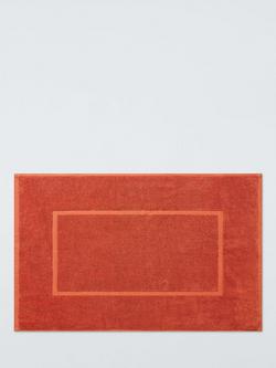 John Lewis Egyptian Cotton Bath Mat, Burnt Orange