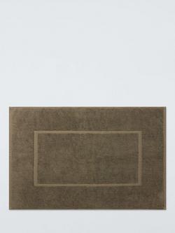 John Lewis Egyptian Cotton Bath Mat, Dark Khaki