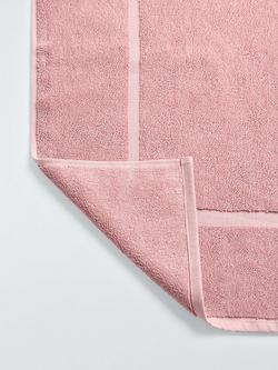 John Lewis Egyptian Cotton Bath Mat - view 2, Deep Plaster