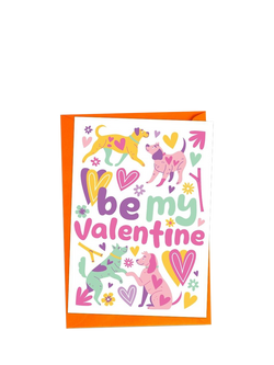 Scoff Edible Dog Valentine's Day Card, Multi