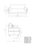 John Lewis ANYDAY Polly 3 Seater Sofa Bed, Dark Leg, Natural