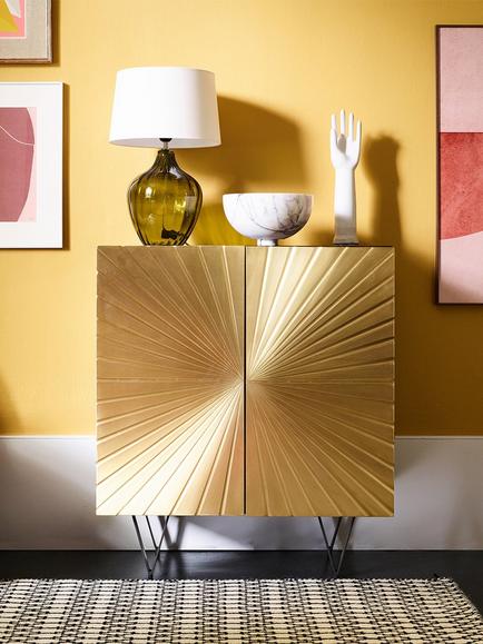 Swoon Ziggy Cabinet, Brass - view 2, Brass