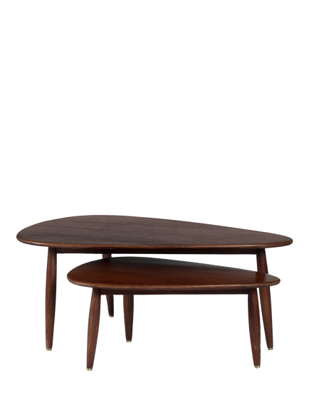 Swoon Abel Nesting Tables, Dark Brown, Dark Brown