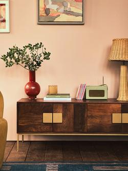 Swoon Banner Media Unit, Brown/Brass - view 2, Brown Brass