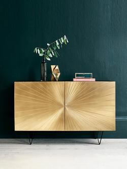 Swoon Ziggy Sideboard, Brass - view 2, Brass