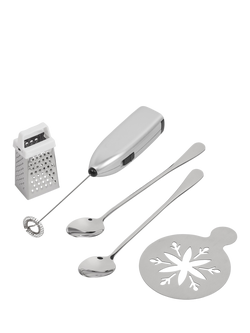 Tala Christmas Hot Chocolate Accessories Set, Red/Silver