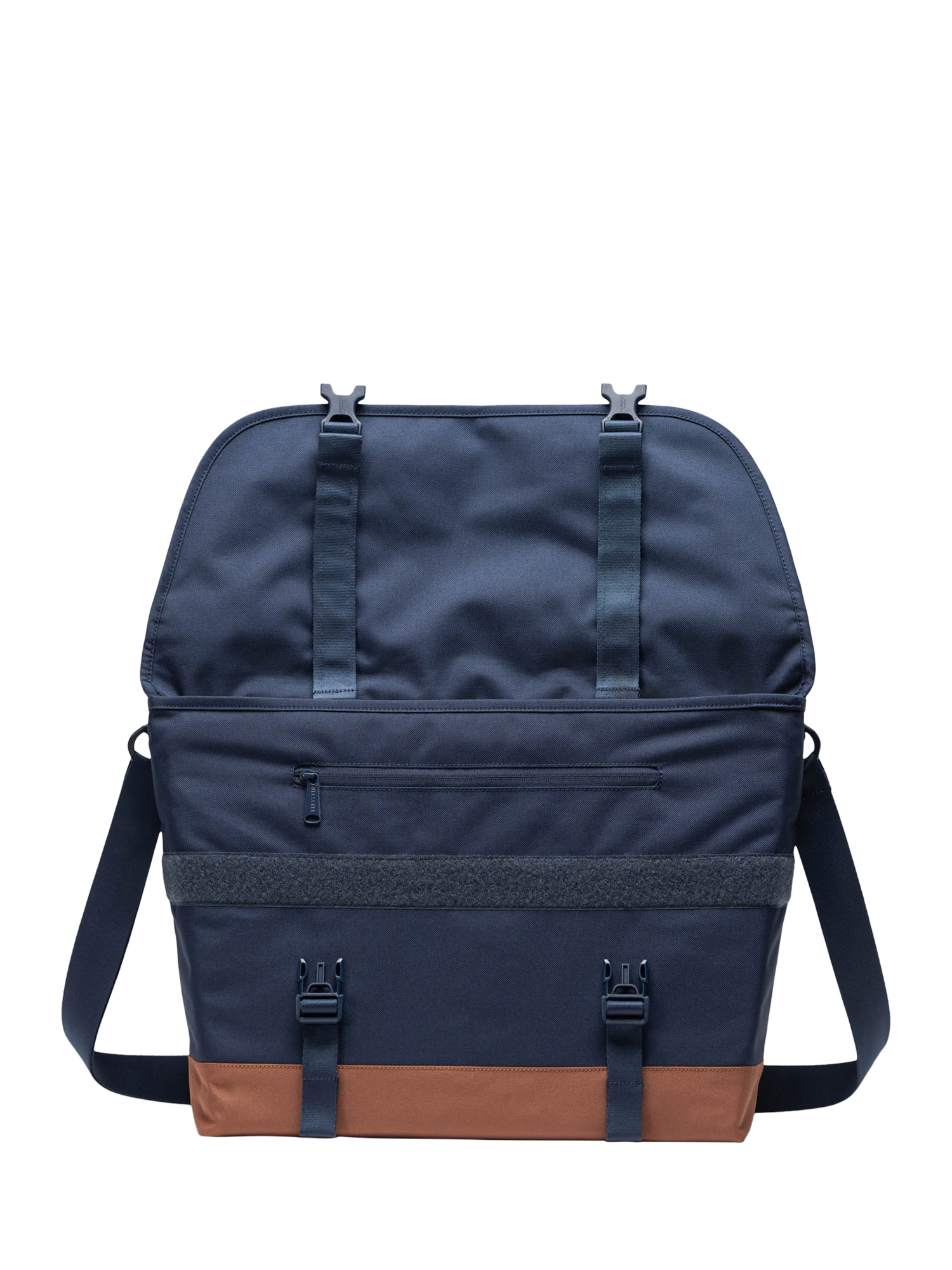 Product image 2 of 4, which shows Herschel Supply Co. Cove Messenger Bag, Navy/Saddle Brown