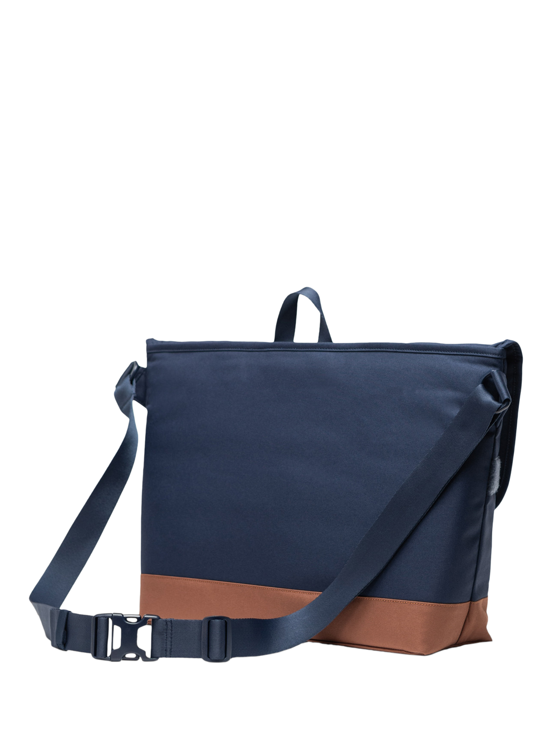 Product image 4 of 4, which shows Herschel Supply Co. Cove Messenger Bag, Navy/Saddle Brown