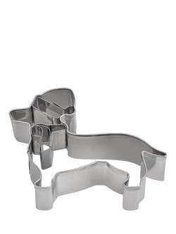 Tala Christmas Dog Cookie Cutter - view 2, Red/Silver