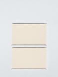 John Lewis Farmhouse Fringe Edge Cotton Placemat, Set of 2, Cocoa