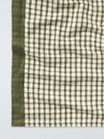John Lewis Farmhouse Dobby Check Cotton Table Runner, 250cm, Avocado