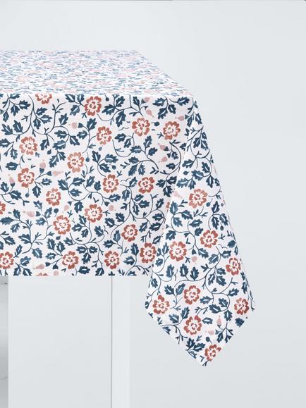 John Lewis Farmhouse Floral Print Cotton Tablecloth, 250 x 160cm, Multi, Multi