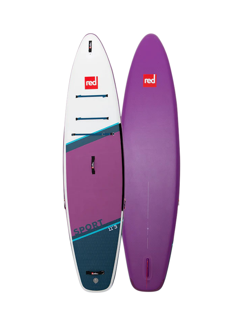 Red Sport 11'3" Inflatable Paddle Board, Purple/White