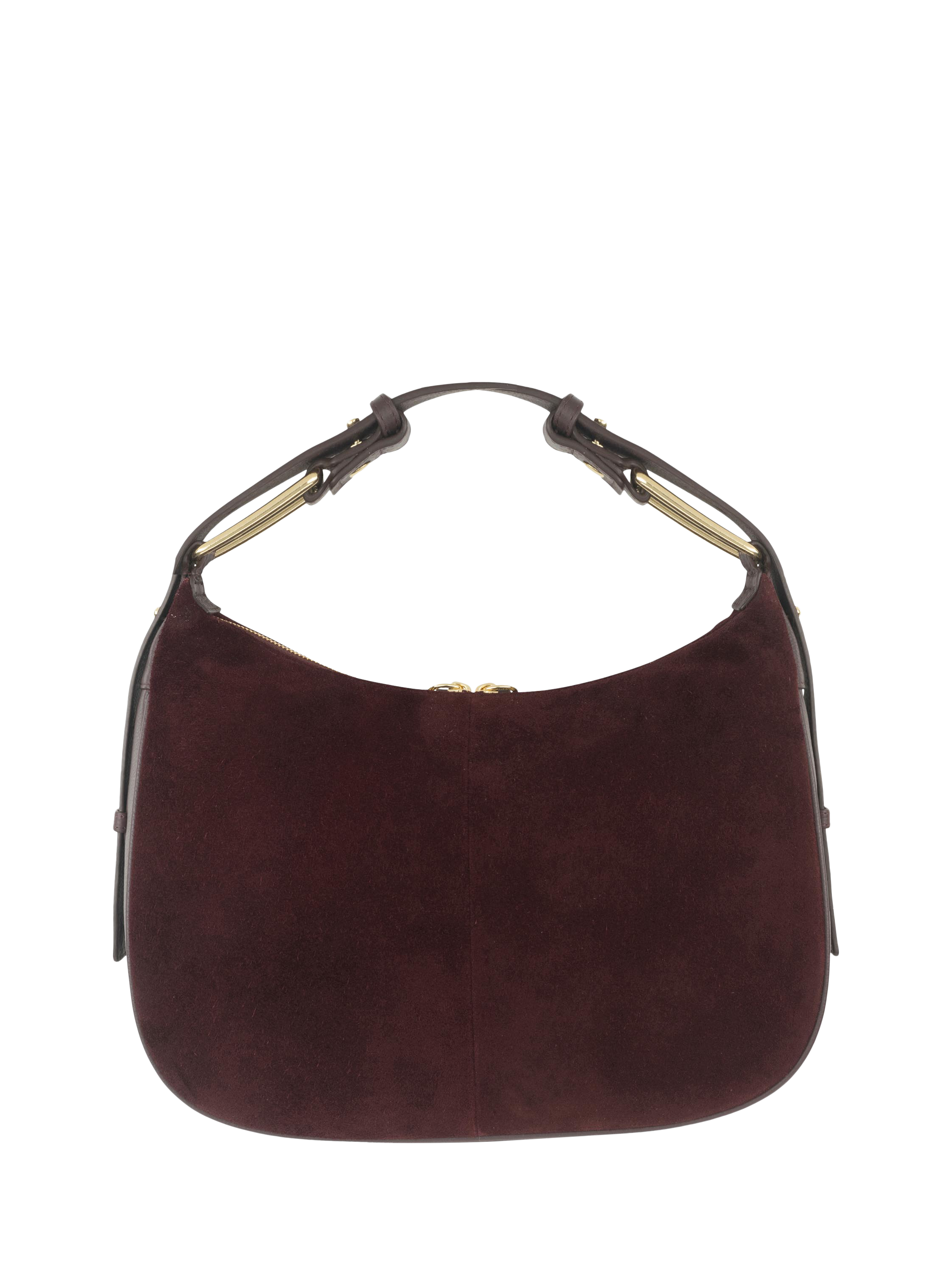 Product image 3 of 6, which shows Apatchy London Charlie Suede Shoulder Bag, Port