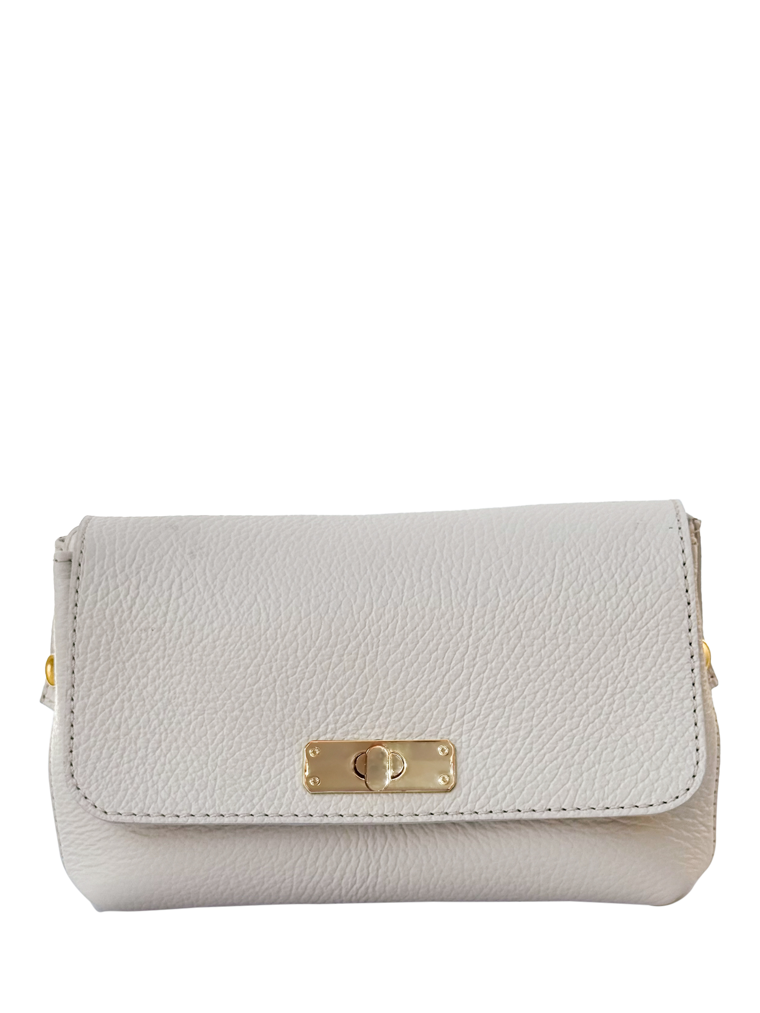 Product image 1 of 7, which shows Apatchy London Leather The Maisie Crossbody Bag, Stone