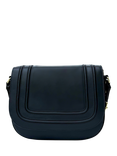 Apatchy London The Mimi Maxi Leather Cross Body Bag, Navy