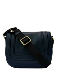 Apatchy London The Mimi Maxi Leather Cross Body Bag, Navy