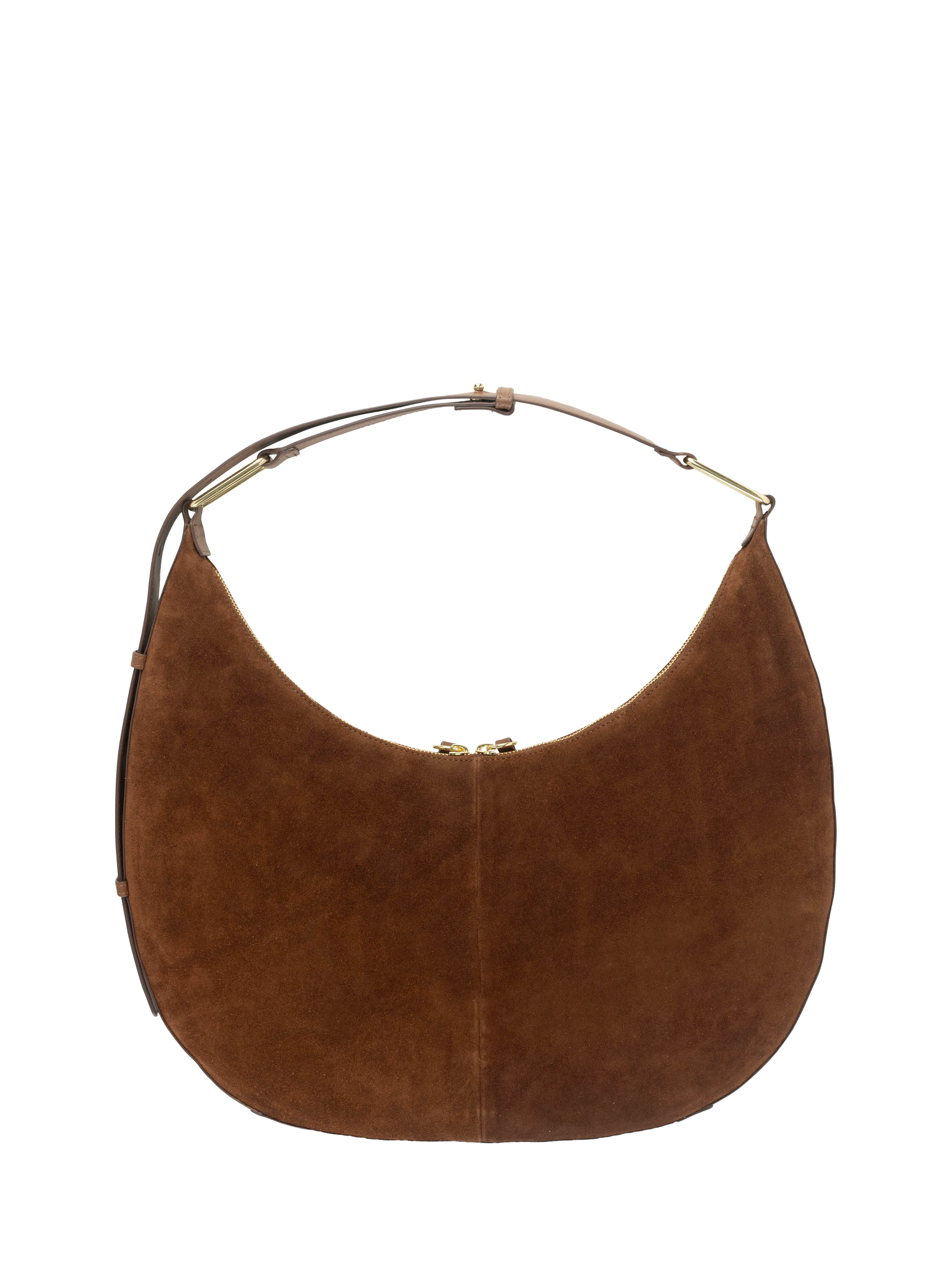 Product image 3 of 5, which shows Apatchy London Nora Suede Leather Shoulder Bag, Tan