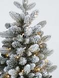 John Lewis Pre-lit Snowy Christmas Tree in Zinc Bucket, 3ft