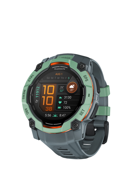 Garmin Instinct 3 Rugged GPS Smartwatch, 50mm, Neo Tropic, Neo Tropic