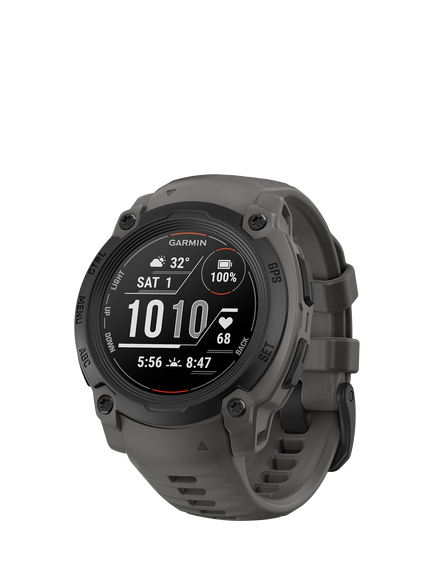 Garmin Instinct E Rugged GPS Smartwatch, 40mm, Black/Charcoal, Black/Charcoal