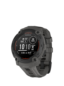 Garmin Instinct E Rugged GPS Smartwatch, 45mm, Black/Charcoal, Black/Charcoal