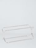 John Lewis Metal Shoe Rack, Chrome
