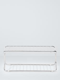 John Lewis Metal Shoe Rack, Chrome - view 2, 