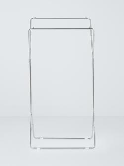 John Lewis Metal Clothes Rail, Chrome - view 2, 