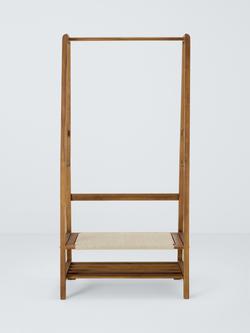 John Lewis FSC-Certified (Acacia Wood) and Rope Clothes Rail, Natural - view 2, 