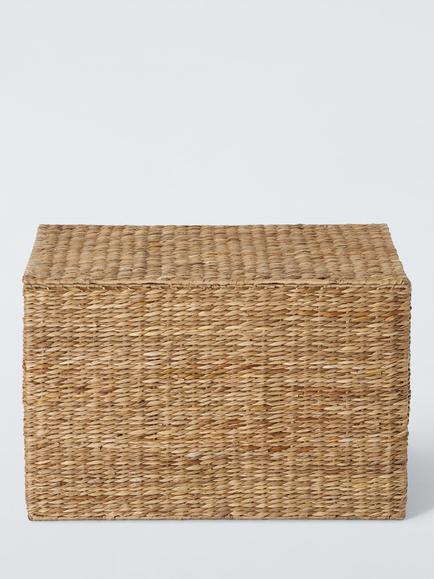 John Lewis Bulrush Lidded Trunk, Natural, Extra Large - view 2, 