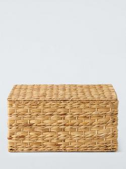 John Lewis Bulrush Lidded Box, Natural, Small - view 2, 