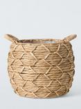 John Lewis Bulrush Round Planter, Natural