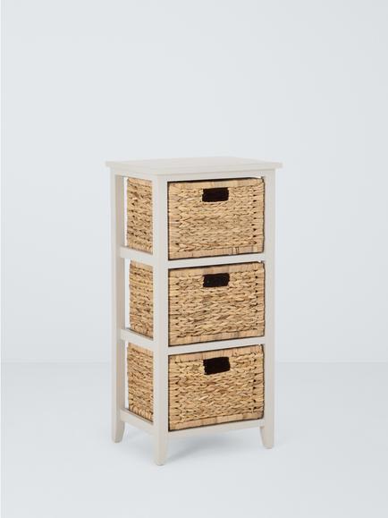 John Lewis Pine and Bulrush Shelving Unit, Linen, 