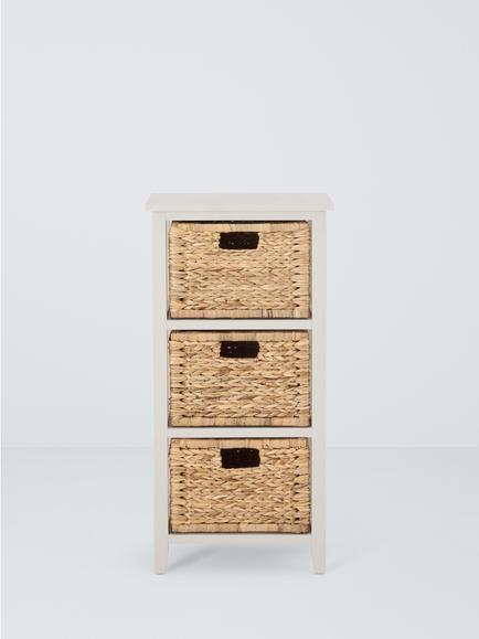 John Lewis Pine and Bulrush Shelving Unit, Linen - view 2, 