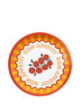 Talking Tables Bon Appetit Tomato Round Tin Tray, Multi